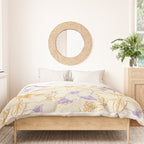 Colorful tropical hibiscus flower art pattern Duvet Cover Gallery Image 3