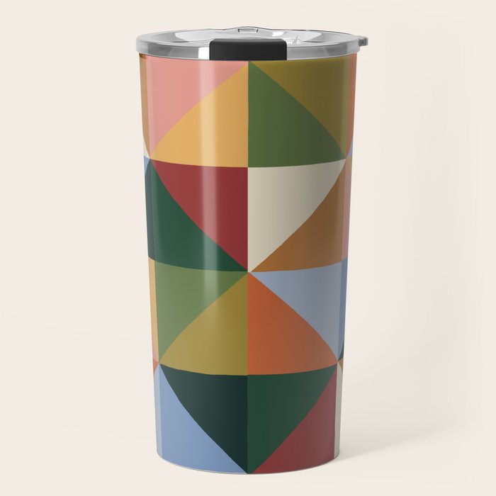 Warm triangles Travel Mug Gallery Image 1