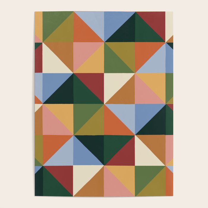 Warm triangles Poster Gallery Image 4