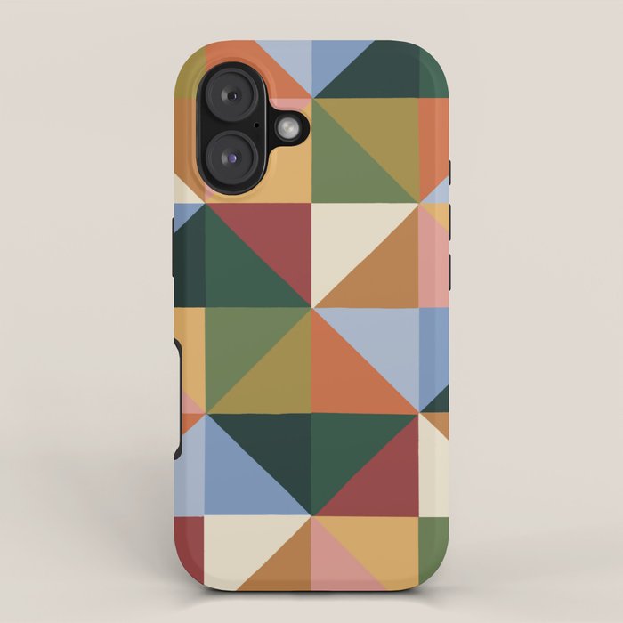 Warm triangles iPhone Case Gallery Image 1