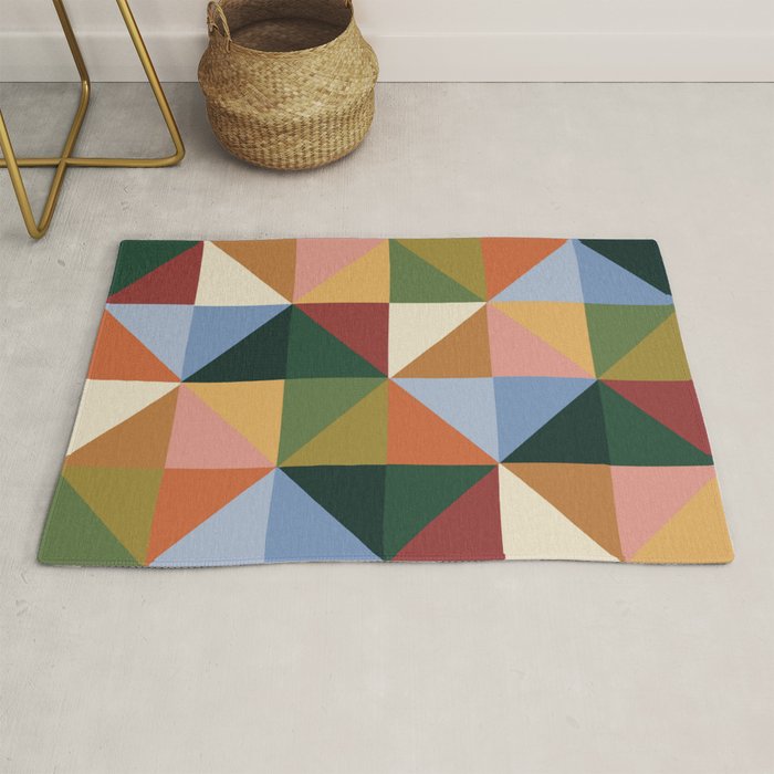 Warm triangles Rug Gallery Image 1