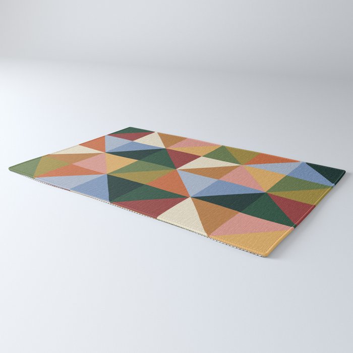 Warm triangles Rug Gallery Image 3
