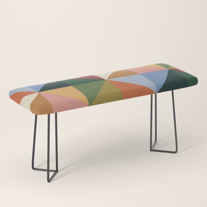 Warm triangles Bench Gallery Image 1