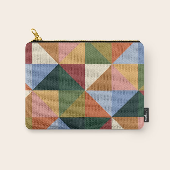 Warm triangles Carry All Pouch Gallery Image 1