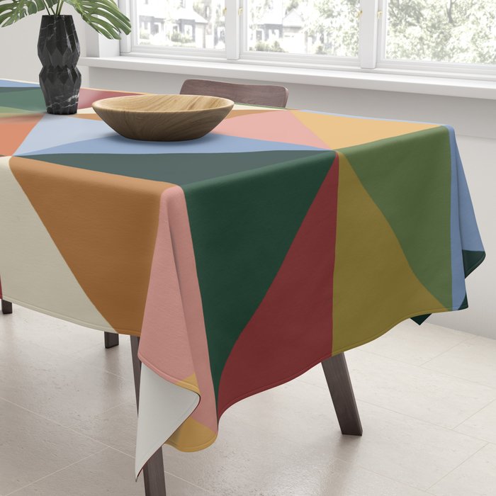 Warm triangles Tablecloth Gallery Image 3