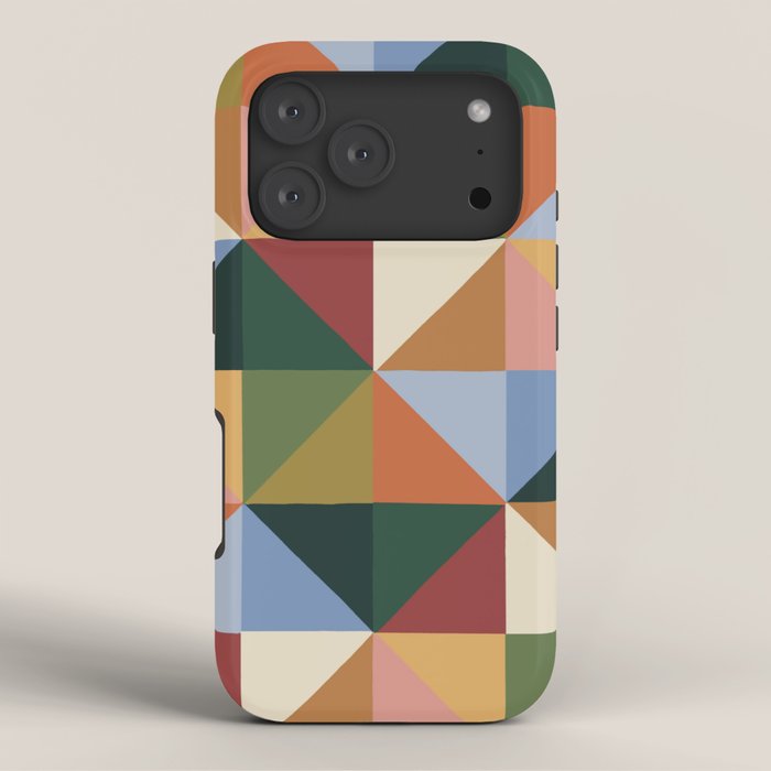 Warm triangles iPhone Case Gallery Image 3