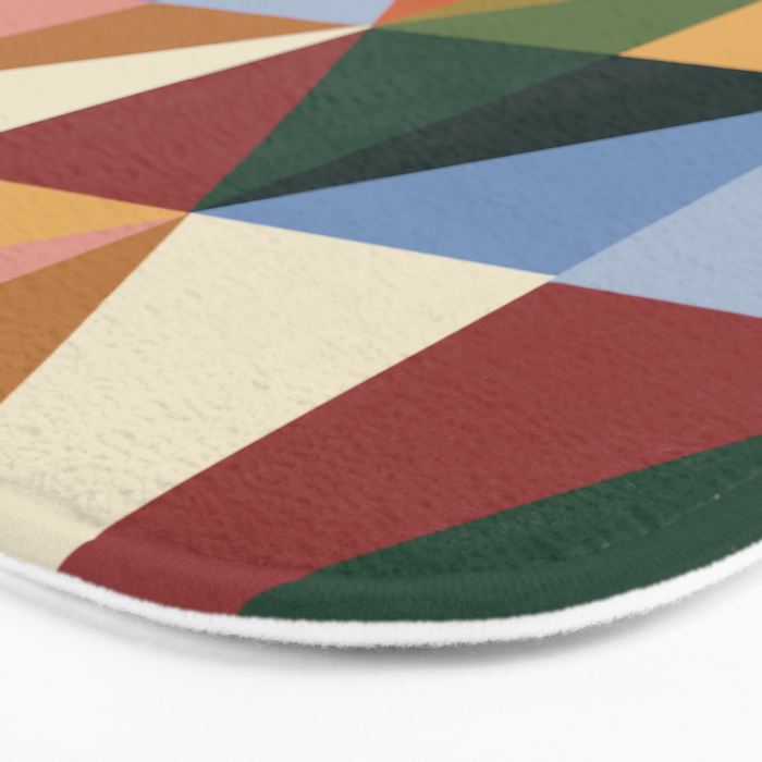 Warm triangles Bath Mat Gallery Image 3