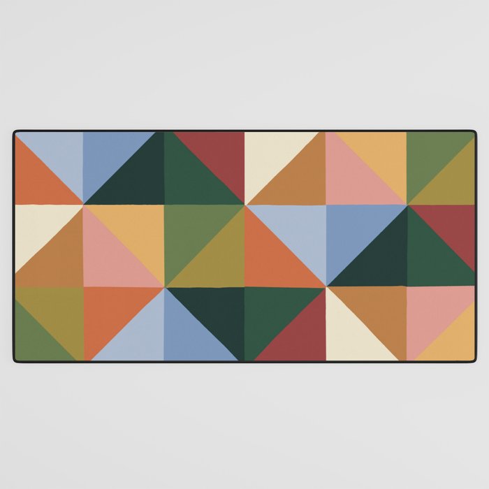 Warm triangles Desk Mat Gallery Image 3