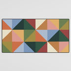 Warm triangles Desk Mat Gallery Image 3