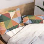 Warm triangles Pillow Sham Gallery Image 2