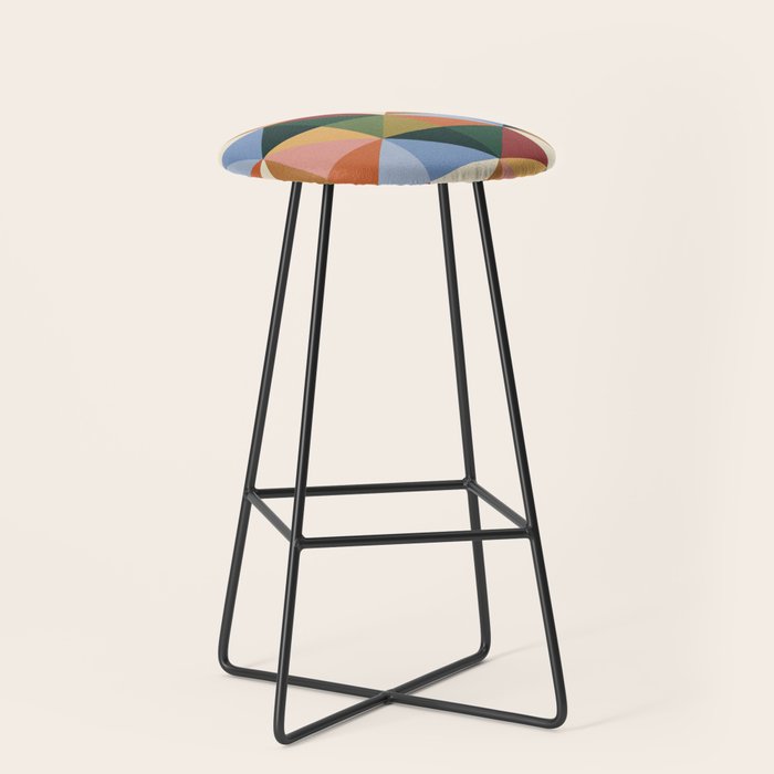 Warm triangles Stool Gallery Image 1