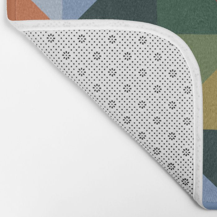 Warm triangles Bath Mat Gallery Image 2