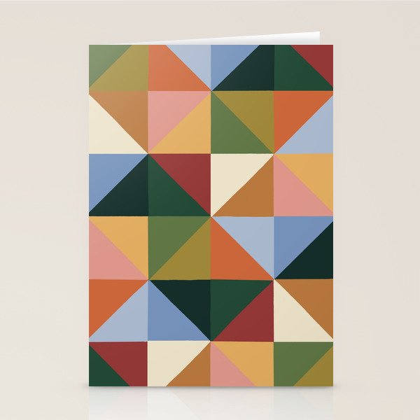Warm triangles Stationery Card Gallery Image 2