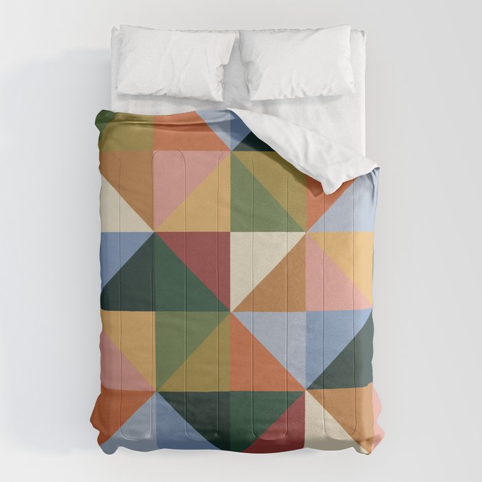 Warm triangles Comforter Gallery Image 1