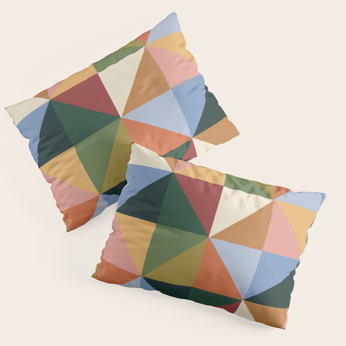 Warm triangles Pillow Sham Gallery Image 3