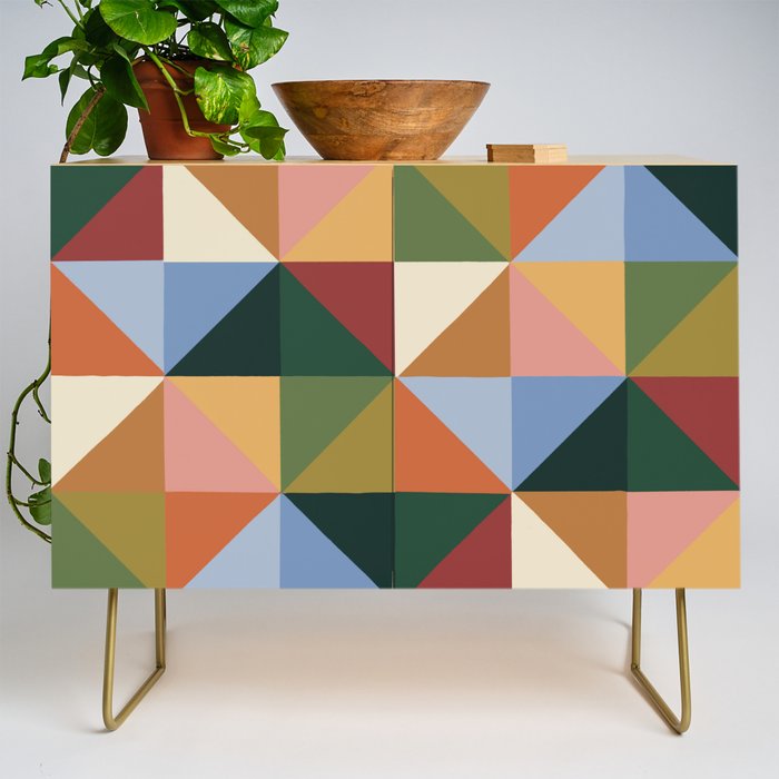 Warm triangles Credenza Gallery Image 1