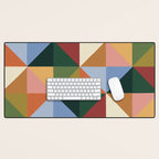 Warm triangles Desk Mat Gallery Image 1