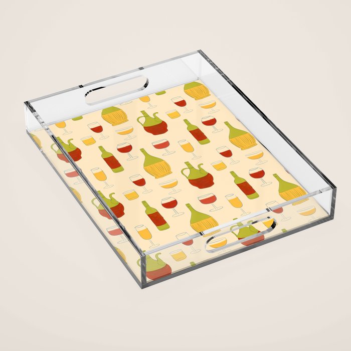 Italian Vino Acrylic Tray Gallery Image 1