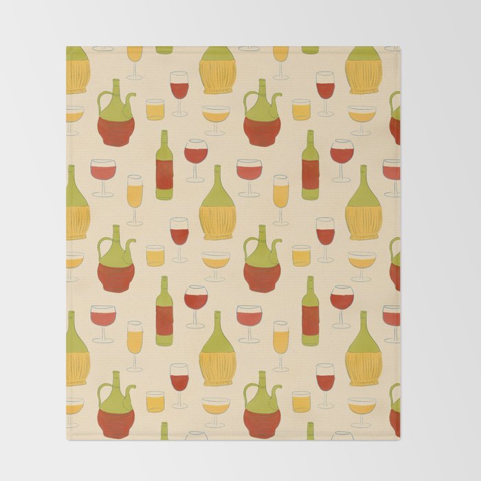 Italian Vino Throw Blanket Gallery Image 2