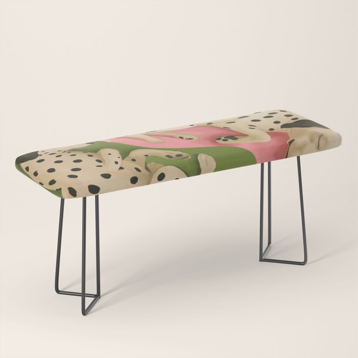 Yin and Yang Dalmatians Bench Gallery Image 1