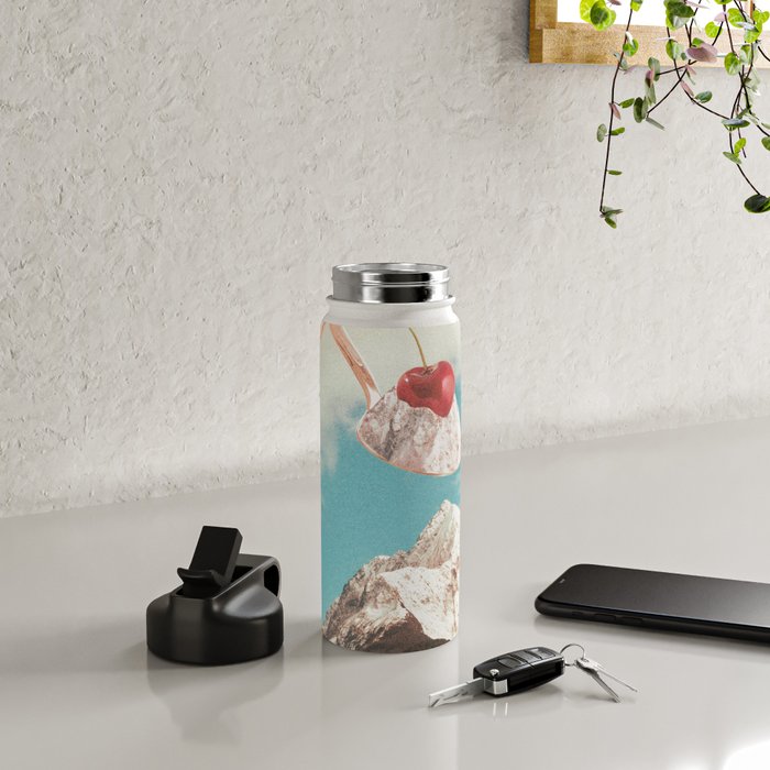 Sundae Summit II - Cherry Ice cream Mountain Peak Water Bottle Gallery Image 4