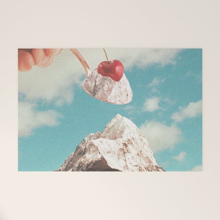 Sundae Summit II - Cherry Ice cream Mountain Peak Welcome Mat Gallery Image 1