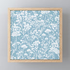 Sky Meadow Blue in Floral Mini Art Print Gallery Image 1
