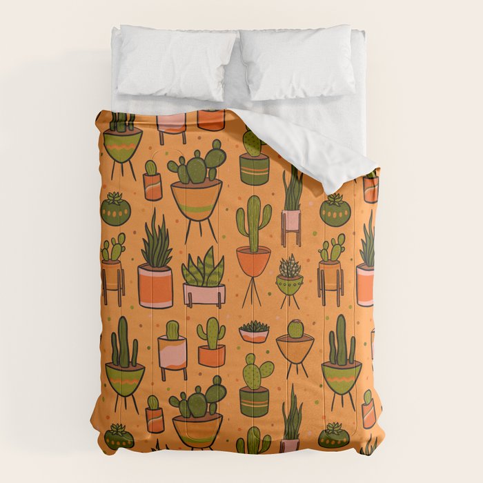 Modern Cactus Comforter Gallery Image 6