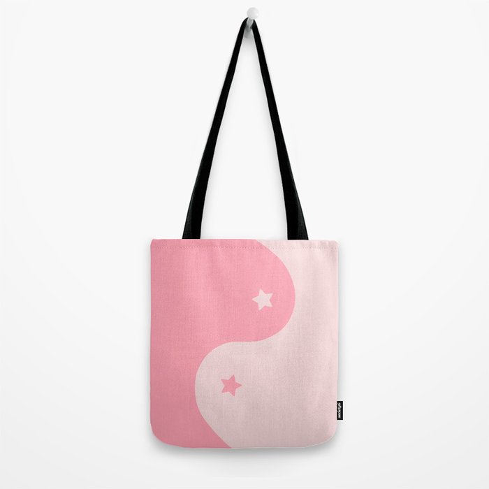 Pinkie Yin Yang Stars Tote Bag Gallery Image 2