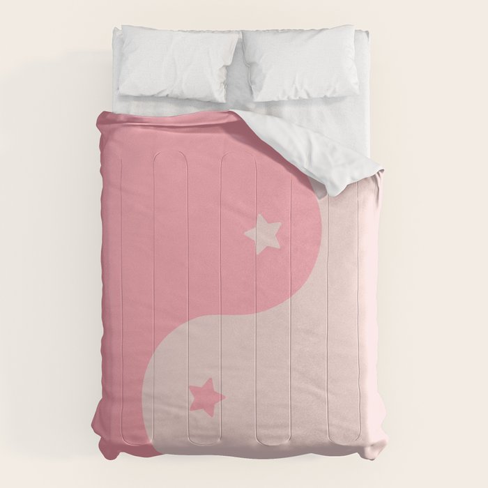 Pinkie Yin Yang Stars Comforter Gallery Image 1
