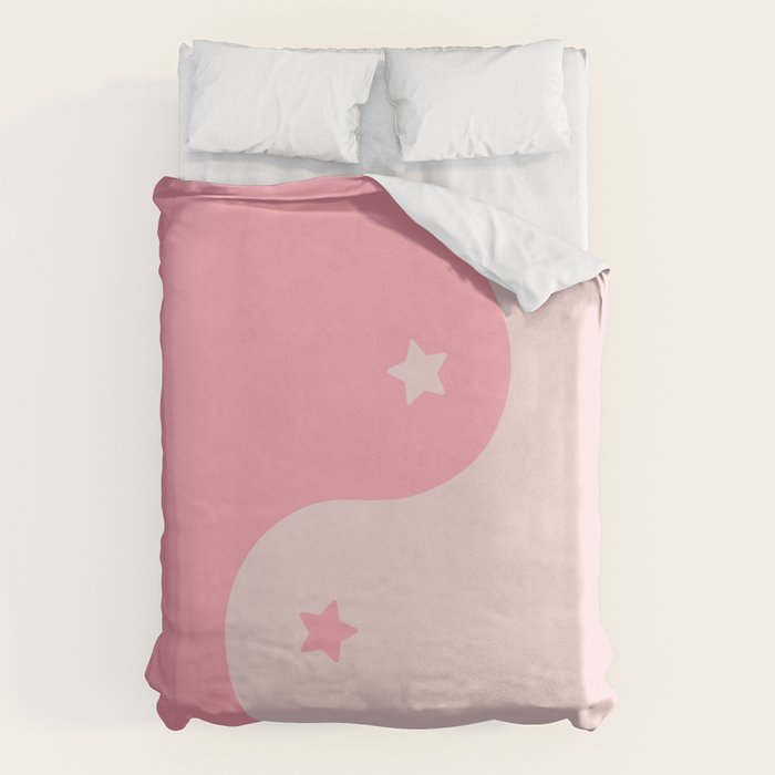 Pinkie Yin Yang Stars Duvet Cover Gallery Image 1