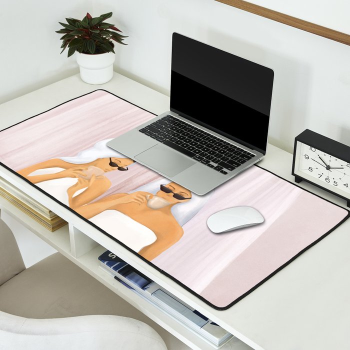 Morning with a friend Desk Mat Gallery Image 2