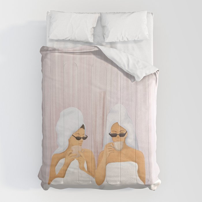 Morning with a friend Comforter Gallery Image 6