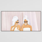 Morning with a friend Desk Mat Gallery Image 3