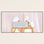 Morning with a friend Desk Mat Gallery Image 1