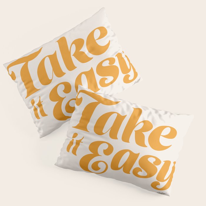 Take it Easy (Yellow Palette) Pillow Sham Gallery Image 1
