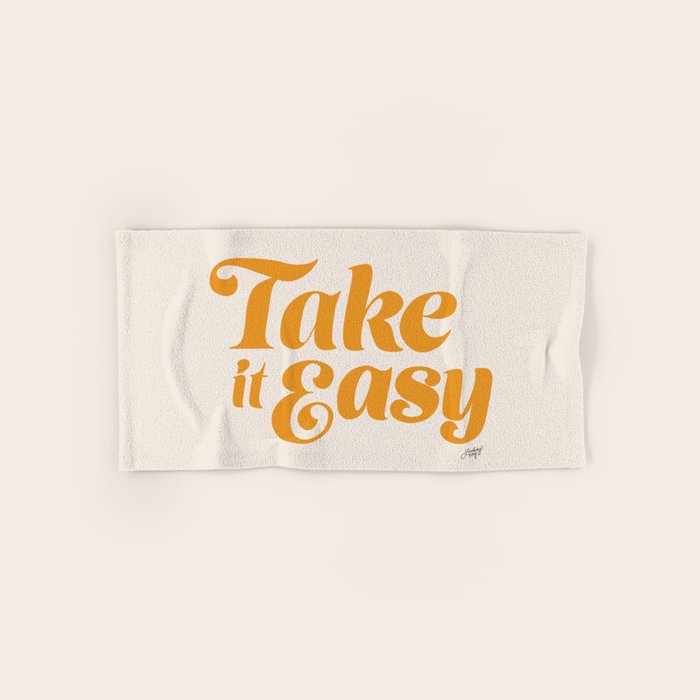 Take it Easy (Yellow Palette) Bath Towel Gallery Image 1