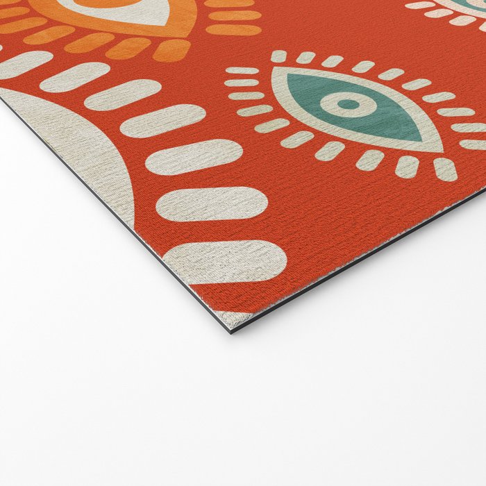 eyes pattern earthy fall Welcome Mat Gallery Image 2