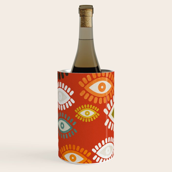 eyes pattern earthy fall Wine Chiller Gallery Image 3