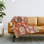 eyes pattern earthy fall Throw Blanket Gallery Image 1