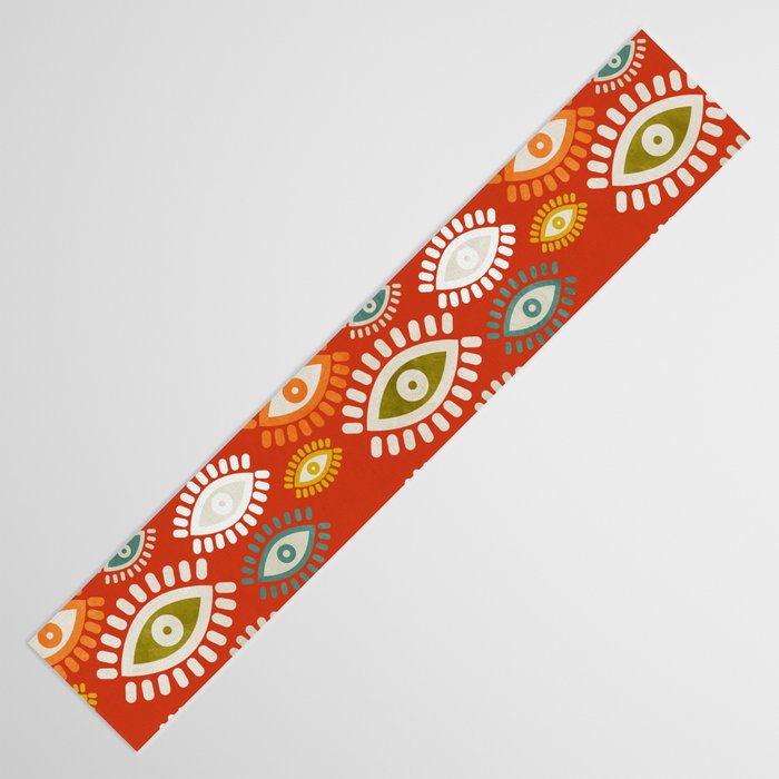 eyes pattern earthy fall Table Runner Gallery Image 3