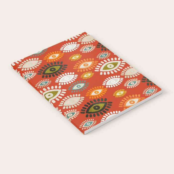 eyes pattern earthy fall Notebook Gallery Image 2