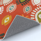eyes pattern earthy fall Rug Gallery Image 4