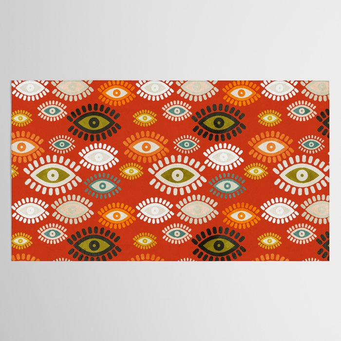 eyes pattern earthy fall Tablecloth Gallery Image 2