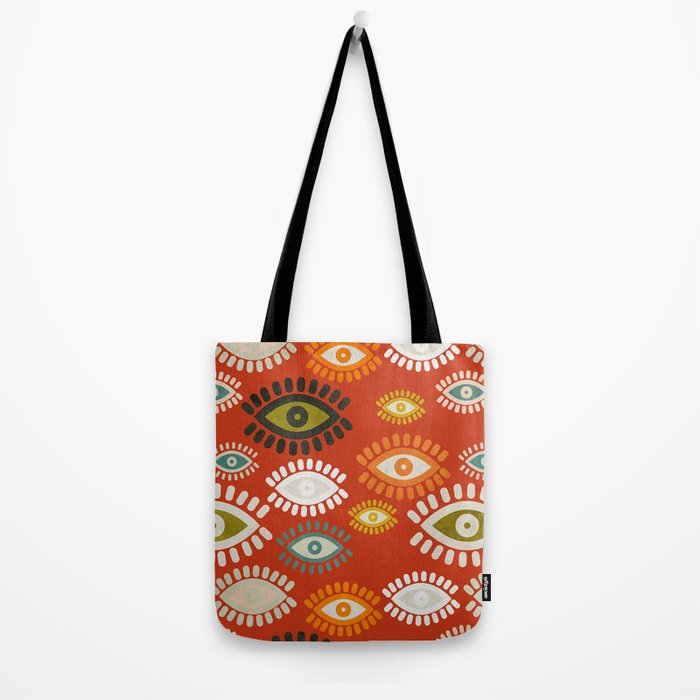 eyes pattern earthy fall Tote Bag Gallery Image 2