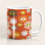 eyes pattern earthy fall Coffee Mug Gallery Image 1