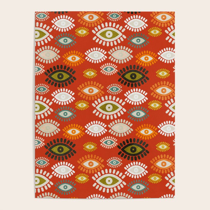 eyes pattern earthy fall Poster Gallery Image 4