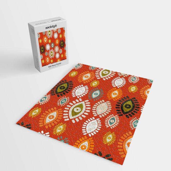 eyes pattern earthy fall Jigsaw Puzzle Gallery Image 2