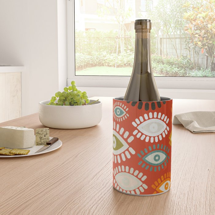 eyes pattern earthy fall Wine Chiller Gallery Image 4