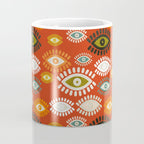 eyes pattern earthy fall Coffee Mug Gallery Image 4